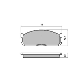 FRONT DISC BRAKE PADS - MAZDA B SERIES CERAMIC 84-