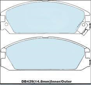 FRONT DISC BRAKE PADS - HONDA ACCORD CA1,CA2 85-87