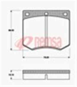 FRONT DISC BRAKE PADS - FORD / HOLDEN DB625 UC