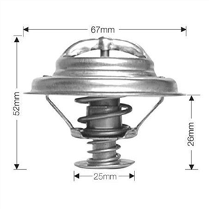 DAYCO THERMOSTAT 67MM 82 DEGREES C - 180 DEGREES F DT65A