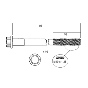 HEAD BOLT SET HBS016