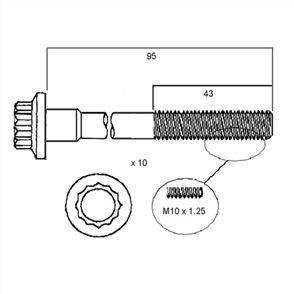 HEAD BOLT SET HBS017