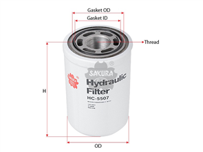 HYDRAULIC OIL FILTER FITS P164375 HC-5507