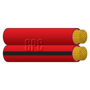 4mm Twin Core Figure 8 Automotive Cable Red With Black Trace 100M (NZ