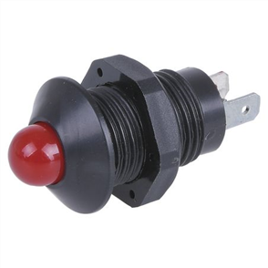 Pilot Light LED Red Flashing 12-24V Blade Terminals