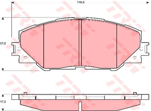 DTEC Brake Pad Set