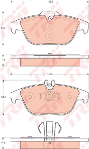 Brake Pad Set (DB2182)