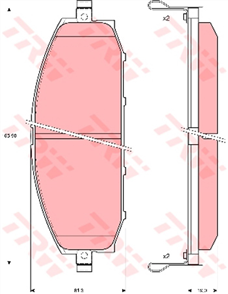 DTEC Brake Pad Set (DB1361)