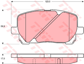 DTEC Brake Pad Set (DB1487)