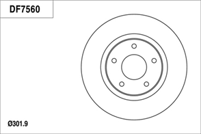 Disc Brake Rotor 302mm x 25 Min