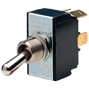 Heavy Duty Toggle Switch Off/On DPST (Contacts Rated 25A @ 12V)