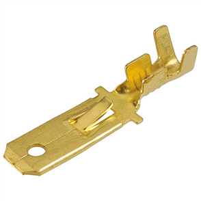 Crimp Terminal Male Blade Brass Terminal Entry 6.3 x 0.8mm Non Insulat