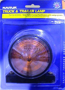 Side Marker Light Red/Amber Incandescent