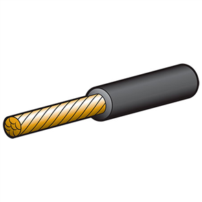 6mm Single Core Automotive Cable Black 3M