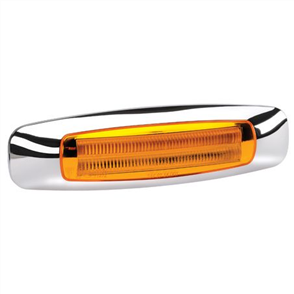 Model 24 LED Side Marker Lamp With Chrome Cover Blister Pack 9-33v