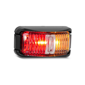 Side LED Marker Red/Amber 12/24v Red/Amber Lens 16cm Cable 10 Pack