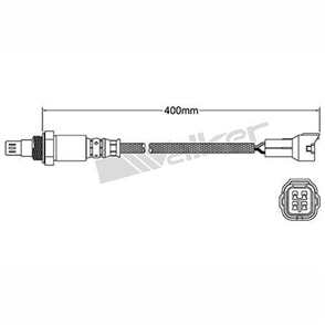 OXYGEN SENSOR DIRECT FIT 4 WIRE 400MM CABLE