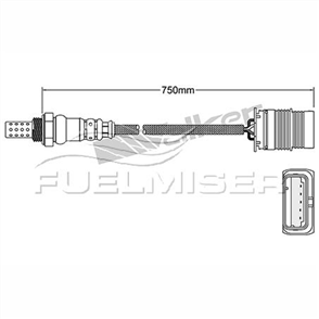 OXYGEN SENSOR DIRECT FIT 4 WIRE 750MM CABLE