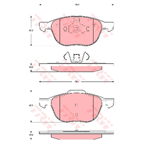 Brake Pad Set (DB1679)