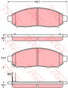 Brake Pad Set (DB1835)