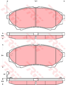 DTEC Brake Pad Set (DB1681)