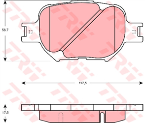 DTEC Brake Pad Set (DB1431)