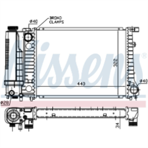 RADIATOR BMW 3 SERIES E30 318 82- M/T JR0379N