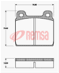 FRONT DISC BRAKE PADS - AUDI / VW KOMBI,TRANSPORTER DB84 E