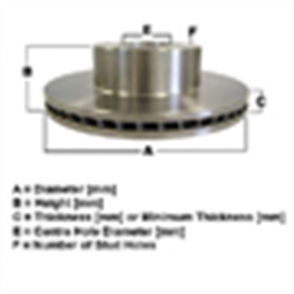 REAR BRAKE ROTOR TOYOTA CAMRY 1992-2002