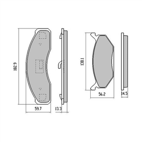 PHANTOM CERAMIC BRAKE PAD SET CHRYSLER FORD HOLDEN RDC1004