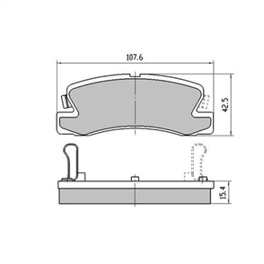 PHANTOM CERAMIC BRAKE PAD SET TOYOTA RDC1147