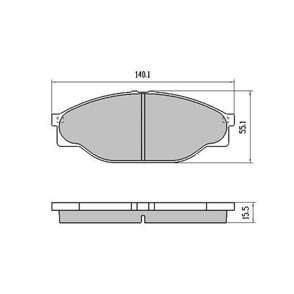 PHANTOM CERAMIC BRAKE PAD SET GREAT WALL NISSAN TOYOTA RDC1205