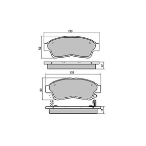 PHANTOM CERAMIC BRAKE PAD SET DAIHATSU HONDA TOYOTA RDC1267