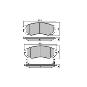 PHANTOM CERAMIC BRAKE PAD SET NISSAN RDC1281