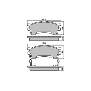 PHANTOM CERAMIC BRAKE PAD SET FORD LASER KIA MAZDA RDC1362