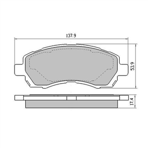 PHANTOM CERAMIC BRAKE PAD SET SUBARU TOYOTA RDC1363