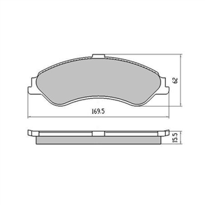 PHANTOM CERAMIC BRAKE PAD SET FORD RDC1375