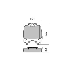 PHANTOM CERAMIC BRAKE PAD SET LEXUS RDC1416