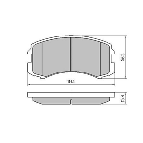 PHANTOM CERAMIC BRAKE PAD SET MITSUBISHI COLT LANCER RDC1455