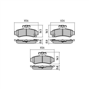 PHANTOM CERAMIC BRAKE PAD SET TOYOTA AURION AVALON CAMRY RDC1475