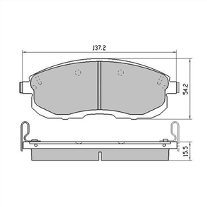 PHANTOM CERAMIC BRAKE PAD SET NISSAN MAXIMA PULSAR STAGEA RDC1485