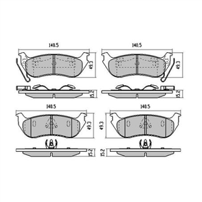 PHANTOM CERAMIC BRAKE PAD SET RDC1937