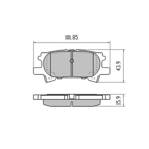 PHANTOM CERAMIC BRAKE PAD SET LEXUS TOYOTA RDC1975