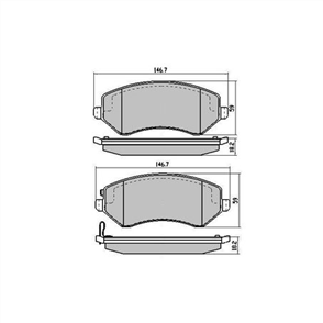 PHANTOM CERAMIC BRAKE PAD SET JEEP GRAND CHEROKEE RDC1979