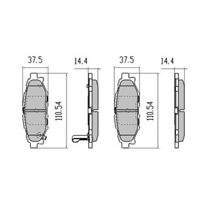 PHANTOM CERAMIC BRAKE PAD SET SUBARU TOYOTA RDC1992