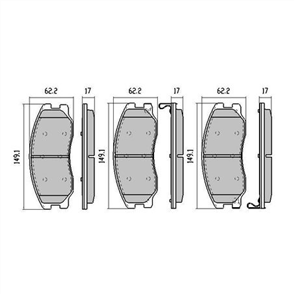 PHANTOM CERAMIC BRAKE PAD SET HOLDEN CAPTIVA RDC2000