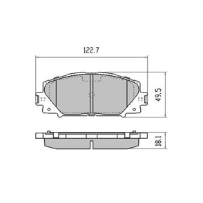 PHANTOM CERAMIC BRAKE PAD SET LEXUS TOYOTA RDC2009