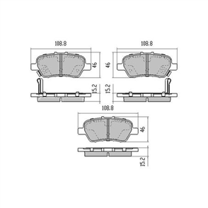 PHANTOM CERAMIC BRAKE PAD SET HONDA RDC2031