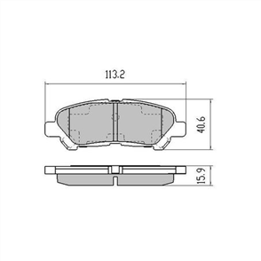 PHANTOM CERAMIC BRAKE PAD SET TOYOTA BLADE HIGHLANDER KLUGER RDC2067