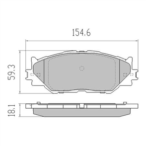 PHANTOM CERAMIC BRAKE PAD SET LEXUS RDC2071